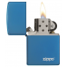 ISQUEIRO ZIPPO AZUL SAPHIRE COM LOGO